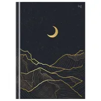 Бизнес-блокнот А5, 80л., евроформат, BG "Лунный свет", матовая ламинация, тиснение фольгой
