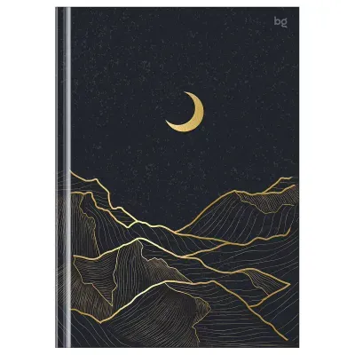 Бизнес-блокнот А5, 80л., евроформат, BG "Лунный свет", матовая ламинация, тиснение фольгой