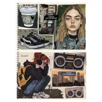Альбом для рисования 48л., А4, на гребне BG "Коллаж"