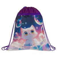 Мешок для обуви 1 отделение ArtSpace "Anime kittens", 340*420мм, карман