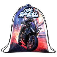 Мешок для обуви 1 отделение ArtSpace "Bike", увеличенный объем, 410*490мм