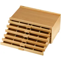 УЦЕНКА - Органайзер для пастели Гамма "Студия", 6 уровней, 40,6*24,9*18,5см, бук