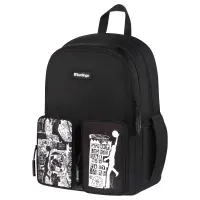 Рюкзак Berlingo UrbanBlack "Street Style" 40*27,5*16см, 2 отделения, 4 кармана, эргономичная спинка