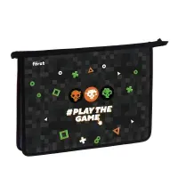 Папка для тетрадей 1 отделение, А4 Först "Play the game" , 340*245*40 мм, пластик, на молнии