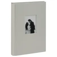 Фотоальбом 300 фото 10*15см, ArtSpace "Gray", бумажные страницы, ткань с окном