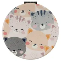 Зеркальце карманное складное MESHU "Котята"