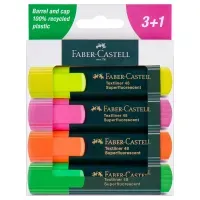 Набор текстовыделителей Faber-Castell "48" 04цв., 1-5мм, картон. уп.