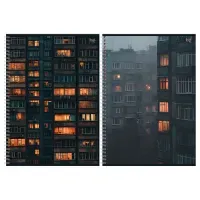 Тетрадь 96л., А4, клетка, на гребне BG "Архитектура"