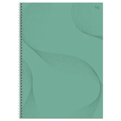 Тетрадь 160л., А4 клетка на гребне BG "Мятное настроение", soft-touch ламинация, выб. лак, твердая обложка