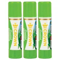 Клей-карандаш Crown "Expert", 22г, ПВП, 3шт., пакет ПВХ