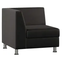 Marcus Модуль с подлокотником одноместный правый MC-1P.01(R) Oregon 16 Черный 775х775х720