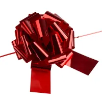 Бант декоративный, MESHU, 36см, круглый, красный