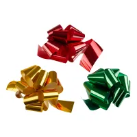 Набор бантов декоративных, MESHU, 3шт, 15см, круглые, ассорти