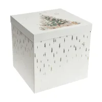 Коробка складная подарочная MESHU "Новый год", (28*28*28см), отд фольгой