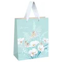 Пакет подарочный 11*14*6,5см MESHU "Bouquets", матовая ламинация