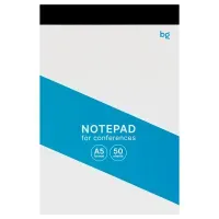 Блокнот А5, 50л., BG "Для конференций", отрывная склейка