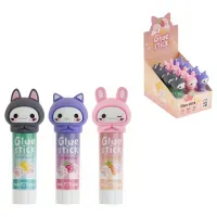 Клей-карандаш MESHU с топпером "Cuties", 8г, дисплей бокс, ПВП, ассорти
