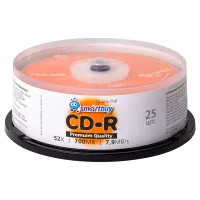 Диск CD-R 700Mb Smart buy 52x Cake Box (25шт)
