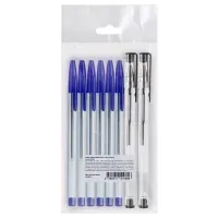 Набор ручек OfficeSpace, 8 шт, ассорти гелевые и шариковые