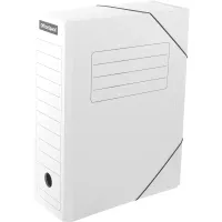 Папка архивная на резинках OfficeSpace, микрогофрокартон, 100мм, белый, до 900л.