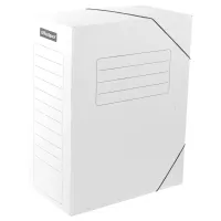 Папка архивная на резинках OfficeSpace, микрогофрокартон, 150мм, белый, до 1400л.