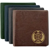 Альбом для монет OfficeSpace 105*105 на 24 монеты, 6 листов, карманный, ПВХ