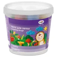 Тесто для лепки Гамма "Малыш", 07 цветов*30г, пластиковый стакан