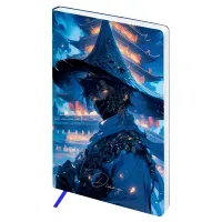 УЦЕНКА - Ежедневник недатированный, А5, 136л., мягкий переплет, кожзам, BG "Anime. Samurai" (осн 370252)