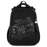 Ранец Berlingo Expert "Black" 37*28*16см, 2 отделения, 2 кармана, анатомическая спинка.