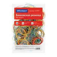 УЦЕНКА - Банковская резинка  1кг OfficeSpace, диаметр 60мм, ассорти