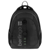 Рюкзак Berlingo NeoFlex "Cyber black" 37*29*17,5см, 3 отделения, 2 кармана, эргономичная спинка