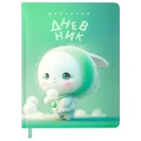 Дневник 1-11 класс 48 л., обложка кожзам (твердая с поролоном), 3D-элемент, BRAUBERG, "Милый Пушистик", 107222