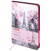 Блокнот МАЛЫЙ ФОРМАТ (100х150 мм) А6, BRAUBERG VISTA "Paris", под кожу, гибкий, 80 л., 112090