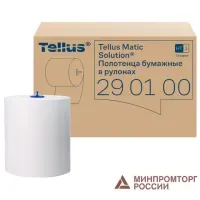 Полотенца бумажные рулонные 280 м, Tellus/TORK Matic (Система H1) UNIVERSAL, КОМПЛЕКТ 6 рулонов, 290100
