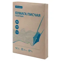 Бумага писчая газетная А4, 43-47 г/м2, 500 листов, STAFF, 115342