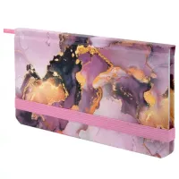 Еженедельник недатированный с резинкой 171х93 мм, BRAUBERG, твердый, 64 л., "Marble stone", 116307