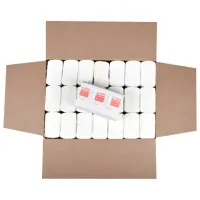 Полотенца бумажные 150 шт., LAIMA PREMIUM (H2), W-сложение, 2-слойные, белые, КОМПЛЕКТ 21 пачка, 32х21,6 см, 116378