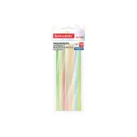 Закладки клейкие, выделители текста, BRAUBERG ULTRA COLOR, 135х5 мм, 160 штук (8 цветов х 20 листов), 116685