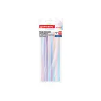 Закладки клейкие, выделители текста, BRAUBERG ULTRA PASTEL COLOR, 135х5 мм, 160 штук (8 цветов х 20 листов), 116686