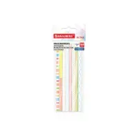 Закладки клейкие, выделители текста, BRAUBERG ULTRA PATTERN COLOR, 135х5 мм, 160 штук (8 цветов х 20 листов), 116687