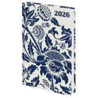 Ежедневник датированный 2026 145х215 мм, А5, STAFF, ламинированная обложка, "Blue fresco", 117324