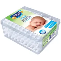 Ватные палочки детские 60 шт., с ограничителем, СОЛНЦЕ И ЛУНА, 100% хлопок, 14152