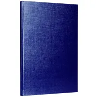 Блокнот А5 167х216 мм, 80 л., твёрдый, бумвинил "METALLIC", клетка, блок 5 цв., HATBER, синий, 084780, 80ББ5В1