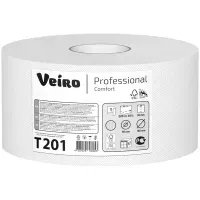 Бумага туалетная 200 м, VEIRO Professional (Система T2), КОМПЛЕКТ 12 шт., COMFORT, T201