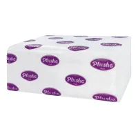 Полотенца бумажные 200 шт., PLUSHE "Prof" (H3), 1 слой, КОМПЛЕКТ 20 пачек, 22,7х22,5 см, V-сложение (ПЛЮШЕ), 18483