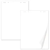 Блокноты для флипчарта ПЛОТНЫЕ 80 г/м2, BRAUBERG, 67,5х98 см, КОМПЛЕКТ 5 шт., 20 л., чистые, 124098