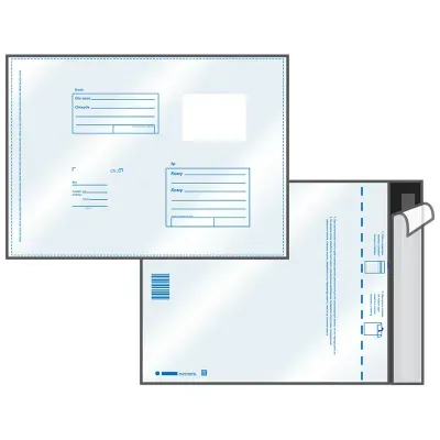 Пакет почтовый C5, UltraPac, 162*229мм, полиэтилен, отр. лента, 70мкм