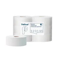 Бумага туалетная 525 м, БОЛЬШОЙ РУЛОН, Tellus/TORK (Система T1) UNIVERSAL, КОМПЛЕКТ 6 рулонов, 1-слойная, 120195