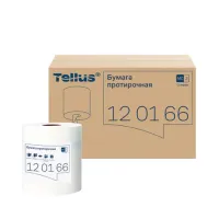 Бумага протирочная с центральной вытяжкой 275 м, Tellus/TORK (M2) UNIVERSAL, 1-слойная, белая, КОМПЛЕКТ 6 рулонов, 120166
