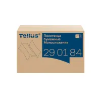 Полотенца бумажные 200 шт., Tellus/TORK (H3) ADVANCED, КОМПЛЕКТ 20 пачек, 2-слойные, белые, 23х23 см, V-сложение, 290184